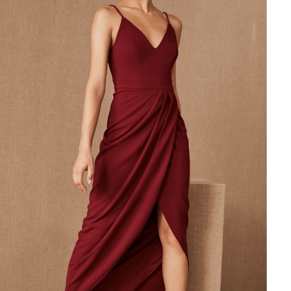 BHLDN Caron Bridesmaid Dress - Bordeaux (4)